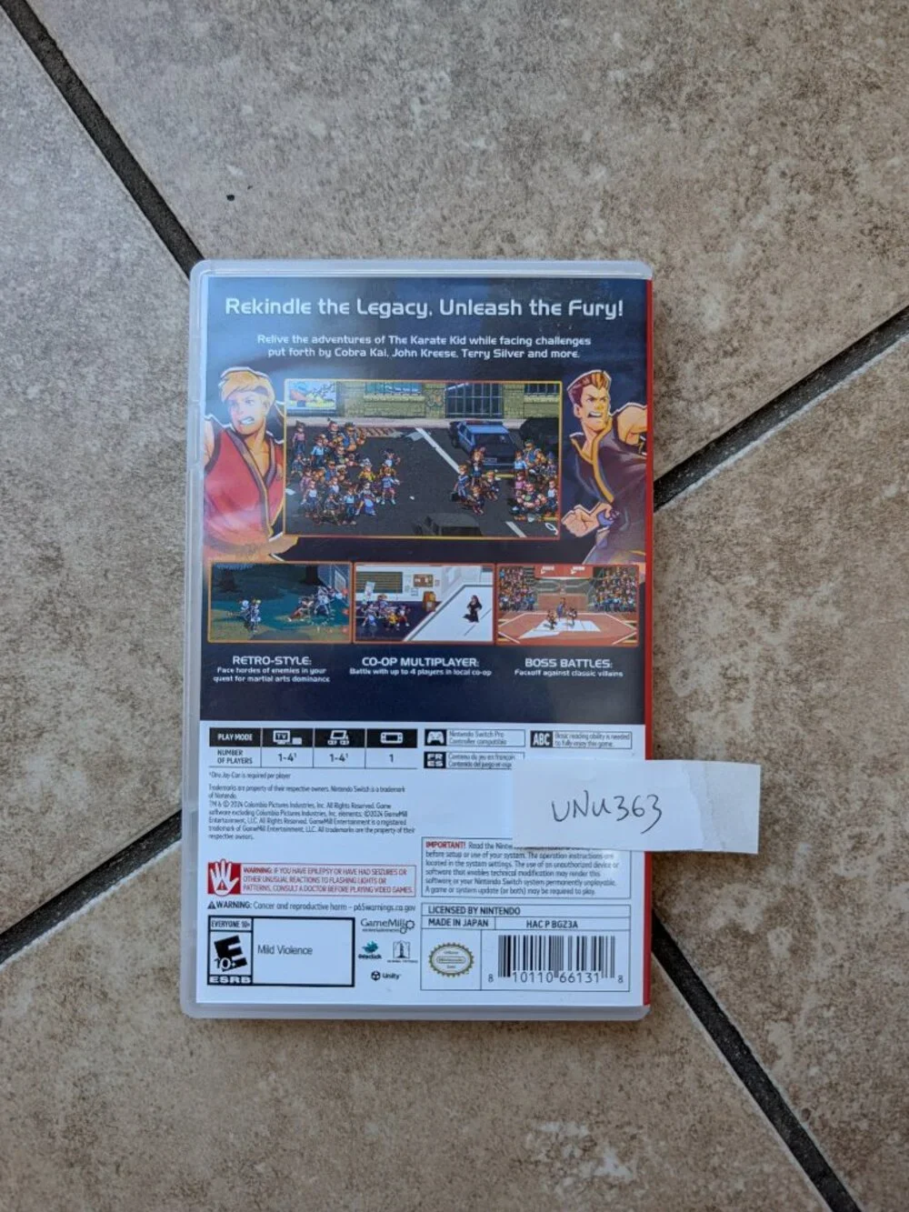 The Karate Kid Street Rumble GameMill Nintendo Switch Game Physical Cartridge